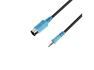 Adam Hall Cables 3 STAR B WMIDI 0060 - TRS Midi Kabel (Typ A) 3,5 mm Klinke TRS auf Midi 5-Pol, 0,6