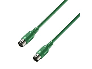 ah Cables 3 STAR MIDI 0075 GREEN - MIDI Kabel - Adam Hall® MIDI 5-Pol - 0,75 m