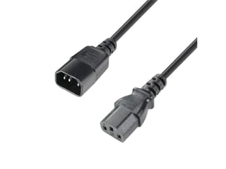 ah Cables 3 STAR PLK 0100 - Netzkabel - Adam Hall® IEC C13 x IEC C14 - 1 m