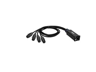 Adam Hall Cables 4 STAR CATBOX XF5 - Audio & DMX Multicore - Adam Hall® 4 XLR 5-Pol Female x Cat.6a