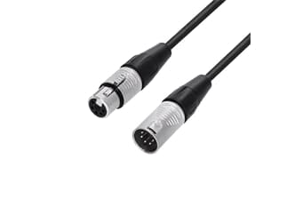 Adam Hall Cables 4 STAR DGH 5 1000 - DMX Kabel - Rean® 5-Pol XLR 5-Pins belegt - 10 m