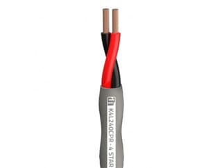 Adam Hall Cables 4 STAR L 240 CPR - Lautsprecherkabel 2 x 4,0 mm² Indoor Installationskabel LSZH Kla - Laufmeterpreis