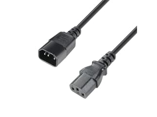 Adam Hall Cables 4 STAR PLK 0100 - Netzkabel - Adam Hall® IEC C13 x IEC C14 - 1 m