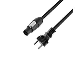 Adam Hall Cables 4 STAR TCON 0150 - Netzkabel - Rean X-Series® IP65 x CEE7/7 - 1,5 m