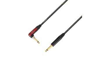 Adam Hall Cables 5 STAR IPR 0600 PALMER® CABLE SILENT - Instrumentenkabel - Palmer® & Neutrik silentPLUG® Winkelklinke x Klinke TS - 6 m