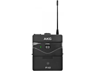 AKG PT420 - 863-865 MHz, BD - Taschensender für WMS 420 Drahtlosanlage, Mini-XLR Eingang zum Anschlu