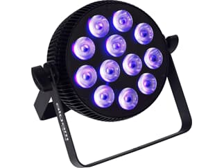 algam Lighting SLIMPAR-1210-HEX - Hex - LED-Scheinwerfer, 12 LEDs, 10W, RGBWAUV