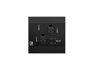 Audac NWP320 - schwarz - Netzwerk-Audio-Wandpanel - 2 x XLR, 3,5mm Klinke + BT