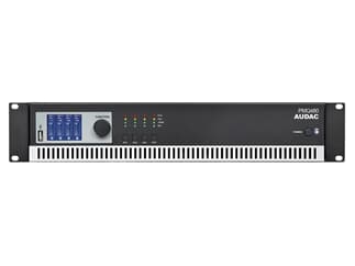 AUDAC PMQ480 - Class-D-Verstärker, WaveDynamics™ DSP, 4x480W@100V, LCD-Display, USB,