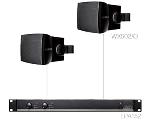 Audac PURRA5.2E - schwarz - Outdoor Lautsprecher-Set (2 x WX502/O + EPA152)