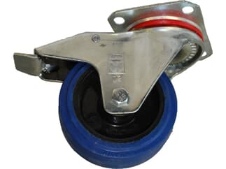 Blue Wheel gebremst 100mm, 150kg pro Rolle
