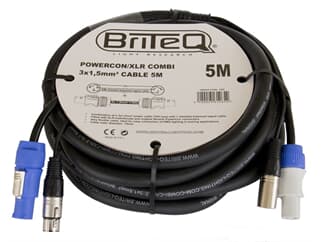 LIGHT BriteQ - Powercon/XLR PRO Combi Cable 5m