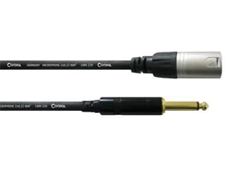Cordial INTRO CCM 5 MP - 5,0 m, REAN XLR male / Klinke 6,3 mm mono