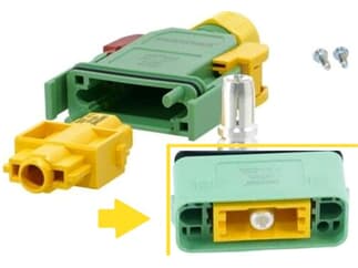 CONTRIK cPot Stecker CP-LTMA - Anschlusssatz Außengewinde PE axial Kabelstecker MALE