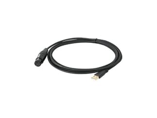DAP-Audio UCI-10 USB XLR Mikrofon Kabel interface 3m