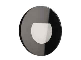Deko-Light Zubehör - Glas-Abdeckung milchig rund schwarz für Alwaid