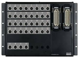 DAP-Audio Stagebox assembled, 32 in, 4 out, Neutrik Connectors