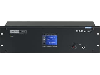 DATEQ MAX-8.16D - 16x16 Matrix, Paging, Prioritäts- u. Webradio, 16 x LineIn, 16x Mono/Stereo Ausgang