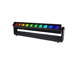 FLASH LED Movinghead BAR 10x40W RGBW 2 SECTIONS ZOOM 3,5°-55°, 10 SECTIONS COLOR