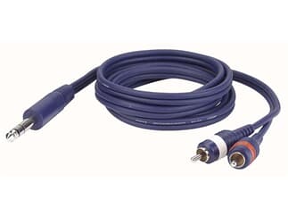 Stereo Jack to Double RCA Plugs 150cm