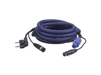 LIGHT Power/Signal Cable Schutzkontakt Male to Powercon, 20m