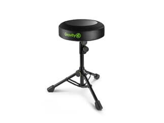 Gravity FD SEAT 1 - Round Musicians Stool Foldable, Adjustable Height