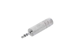 Adam Hall Connectors 4 STAR A JF3 MM3 METAL - Adapter 6.3 mm jack TRS to 3.5 mm jack TRS