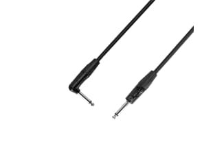 Adam Hall Cables 4 STAR IPR 0030 - Instrument cable REAN 6.3 mm angle jack to 6.3 mm jack 0.30 m
