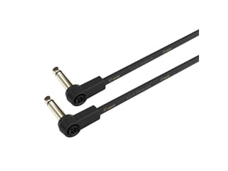 ah Cables K4 IRR 0010 FLM - Flaches Audiokabel, 6,3 mm Mono-Goldstecker, 0,1 m