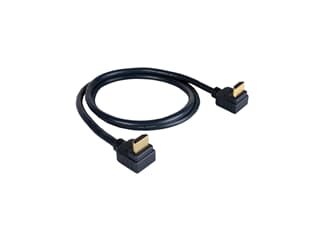 Kramer C-HM/RA2-3 - High–Speed HDMI Kabel mit Ethernet und zwei rechtwinkligen Stecker