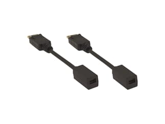 Kramer ADC-DPM/MDPF - DisplayPort (M) auf Mini DisplayPort (F) Adapter Kabel