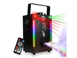 LIGHT4ME FOG LASER Nebel LED Laser Effekt mit Timer-Fernbedienung  -  B-STOCK