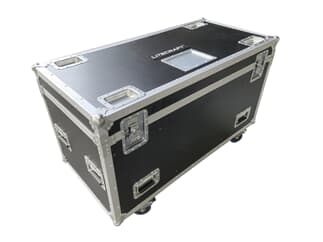 LITECRAFT Pack Case 120 - 58,5 x 119,5 cm, 2+2 Rollen, Production Label, 3 Trennbretter, schwarz