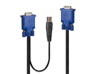 LINDY 32185 - Kombiniertes KVM- und USB-Kabel 1m - Combo Kabel für KVM-Switches 39526 & 39527
