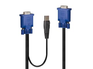 LINDY 32187 - Kombiniertes KVM- und USB-Kabel 3m - 
Combo Kabel für KVM-Switches 39526 & 39527