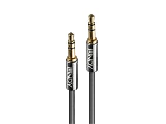 LINDY 35320 0.5m 3.5mm Audiokabel, Cromo Line - 3.5mm Stecker an Stecker