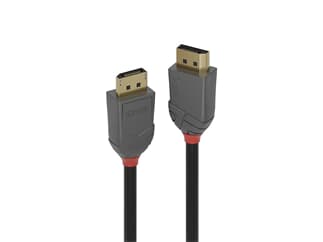 LINDY 36483 3m DisplayPort 1.2 Kabel, Anthra Line - DP Stecker an Stecker