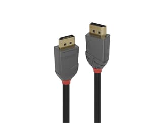 LINDY 36485 7.5m DisplayPort 1.2 Kabel, Anthra Line - DP Stecker an Stecker