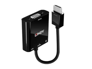 LINDY 38285 HDMI auf VGA und Audio Konverter - Verbindet eine HDMI-Quelle mit einem V