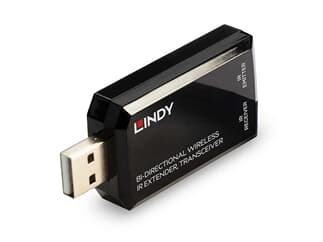 LINDY 38331 - Bidirektionaler Wireless IR Extender, Trans ceiver - Verlängert bidirektionale Infrarot-Signale bis 150m