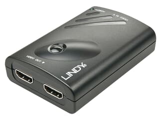 LINDY 38409 DisplayPort auf 2 Port HDMI 18G MST Hub - Verteilt ein DisplayPort oder m