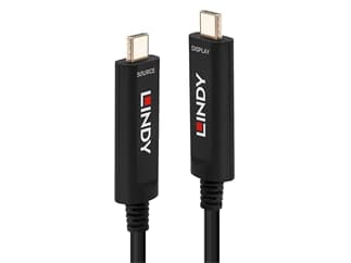 LINDY 38501 5m Fibre Optic Hybrid USB Typ C Video Kabel, Nur Audio / Video - USB Typ