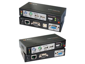 LINDY 39378 Cat.5 KVM Extender Combo 300, PS/2, USB & VGA - Etend les signaux VGA, US