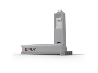 LINDY 40427 USB Typ C Port Schloss, weiß - Schützt USB Typ C Ports vor unberechtigtem