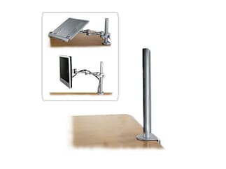 LINDY 40692 Tischhalterungsmodul, Höhe 45cm - Modulares Halterungssystem für Monitore