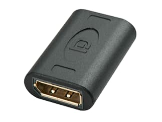 LINDY 41020 DisplayPort Doppelkupplung Premium - Verbindet zwei DisplayPort Kabel mit