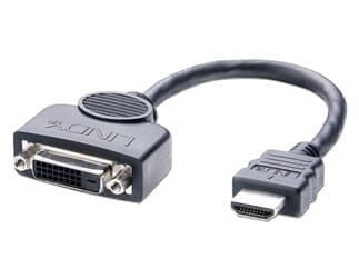 LINDY 41227 HDMI Stecker / DVI-D Buchse Adapterkabel  0.2m - Adapterkabel zum Anschlu
