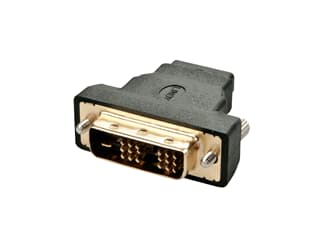 LINDY 41228 HDMI Buchse / DVI-D Stecker-Adapter - Kurzer Adapter ohne Kabel zum Ansch