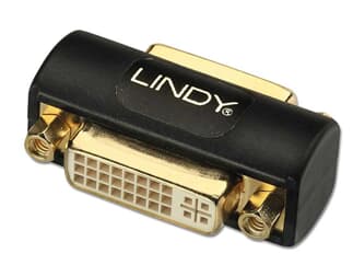 LINDY 41233 DVI-I Doppelkupplung Premium - Kurzer Adapter zur Verbindung von DVI-I- o