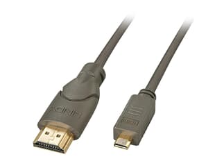 LINDY 41350 High-Speed-HDMI®-Kabel, Typ A/D (Micro), 0,5m - Monitorkabel mit Micro HD